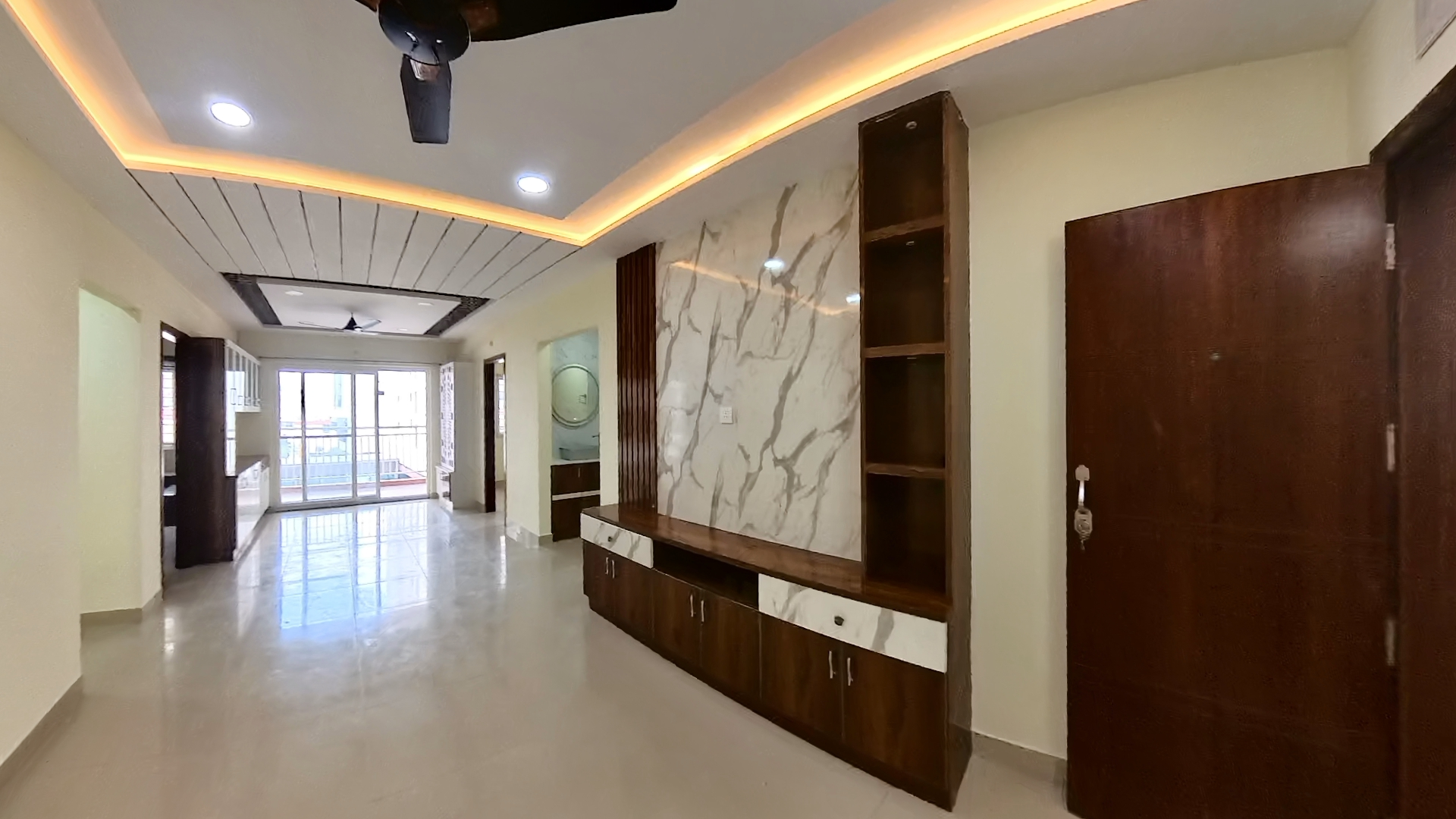 3BHK Semi Furnished Flat for Rent in Accurate Wind Chimes, Narsingi, Hyderabad | ₹55,000