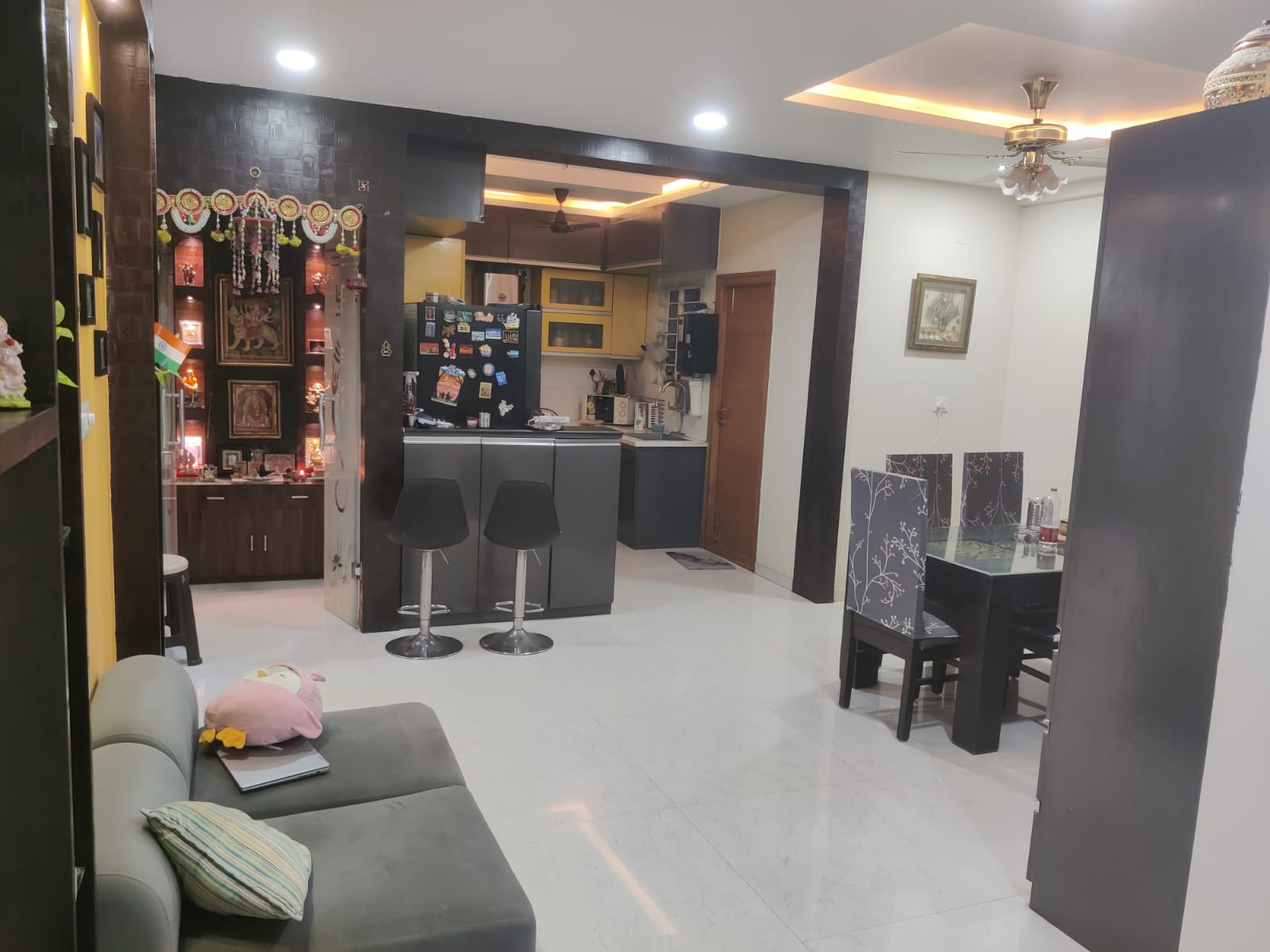 3 BHK Fully Furnished Flat for Rent in Whistling Woods, Kokapet, Hyderabad | ₹70,000